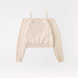 Boucle off shoulder Ivory