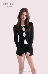 Teddy Center Dot Layered T-Shirt