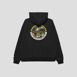 CIRCLE MAP ZIP HOODIE