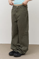 シジョン ピグメント ワイド パンツ