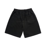 24FW CHAIN EMBOSSING SCRIPT NEEDLEWORK SHORT PANTS BLACK 