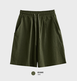 [ LOOKPLE x LEBELMENT ] クールピンタックリネンワイドショーツ