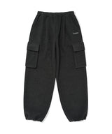 Bouclé Jersey One-Tuck Semi-Wide Cargo Pants Charcoal