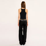 Low Tank Top - Black