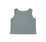 CAT MONSTER CHECK SLEEVELESS