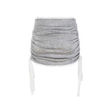 Brina Side Tie Ruched Skirt