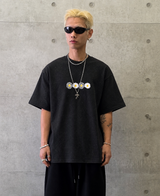 VENTIQUE フラワー刺繍Tシャツ 2color