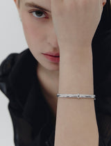 26SS★ H-Link AB(W) Duo Line Pave Bangle