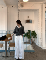 El's French Cotton Wide Slacks / 1 colors
