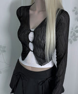 V Lace Sleeveless (2colors)