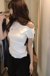 [♡MADE♡] vodka rib cashmere one-shoulder nt