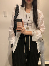 [MADE] Lelun Summer See-Through Stripe Shirt