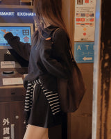 パニアスエードショルダーバッグ