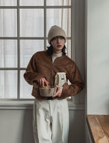 Paul No Collar Wool Jacket