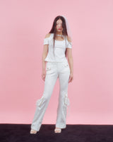 ローズホルターブラウス [WHITE]