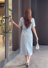 Laurent Tweed H-Line Long One Piece