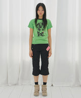 I LOVE HOT DOG TEE (GREEN) F26QB053