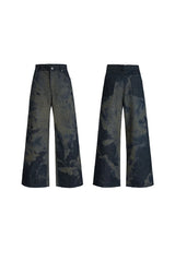 Laser Cut Baggy Jeans
