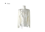 [Muffler set] Renu Cardigan Shirring Button Sleeveless Set