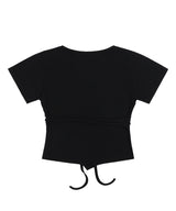 [NF] チューブラップクロップトップ_(BLACK)_F24QB359