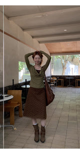 Olive Tree インナーツーピースロングスリーブTシャツ