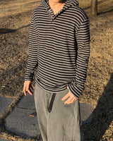 Labeni Striped Brushed Hoodie