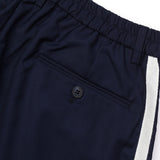 [UNISEX] サテントリムモータースポーツトラウザー（ネイビー）