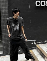 Pigment Fly-Washed Charcoal Short Sleeve Tee