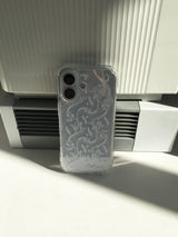 フラワーモザイクジェリーハードスマホケース