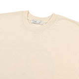[UNISEX] WORLD PEACE Oversized Raw Edge Sleeveless T-Shirt (Beige)