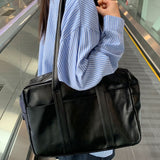 office shoulder cross-bag [Black color]