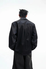 Satin Glitter Boxy Shirt