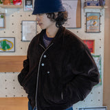 Corduroy bomber jacket / Brown