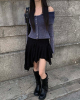 Button off knit