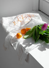 Lace Flower Shoulder Bag_White