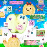 sparkle fruits sticker set
