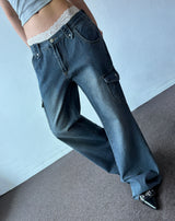Semi Heart Side Cargo Loose Bootcut Pants 3color