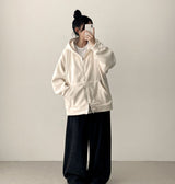 Ronff Embroidery Fleece To Way Hooded Zip-Up