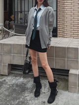Kenin incision cargo miniskirt