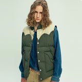 70s wyoパッドスキーベスト olive khaki