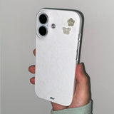 [MADE] バタフライ ボタン レース フォンケース (glossy hard)