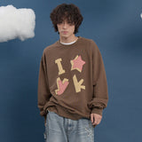 YK Check Applique Sweatshirt