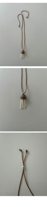 ROCK PEARL FRINGE NECKLACE