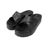 Double sole cross slippers