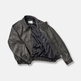 Dad Pigment Leather Jacket (2color)