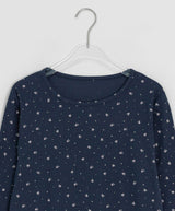26SS★ [BAONHAUS]ソレアフラワーリブ長袖Tシャツ