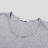 LMNディープレイヤードスリットUネックショートスリーブTシャツ(7 colors)