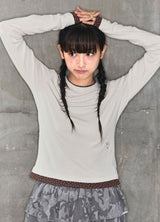 STAR LAYERED LONG SLEEVE - CREAM