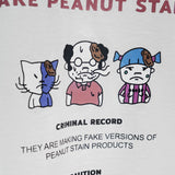 PEANUT STAIN - Fakenut Stain Wanted Ivory Boxy Oversized Tshirt