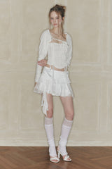 SWAN SKIRT white